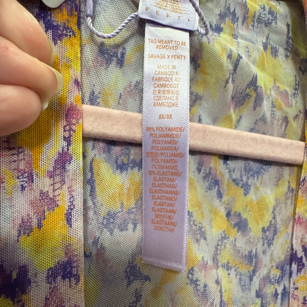 Savage X Fenty Multicolor Robe - Picture 6 of 6